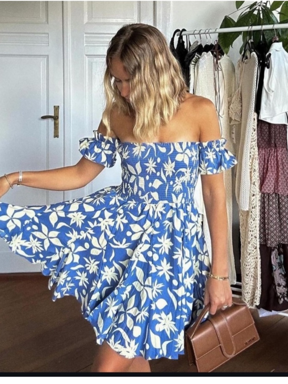 ZARA PRINTED SHORT DRESS